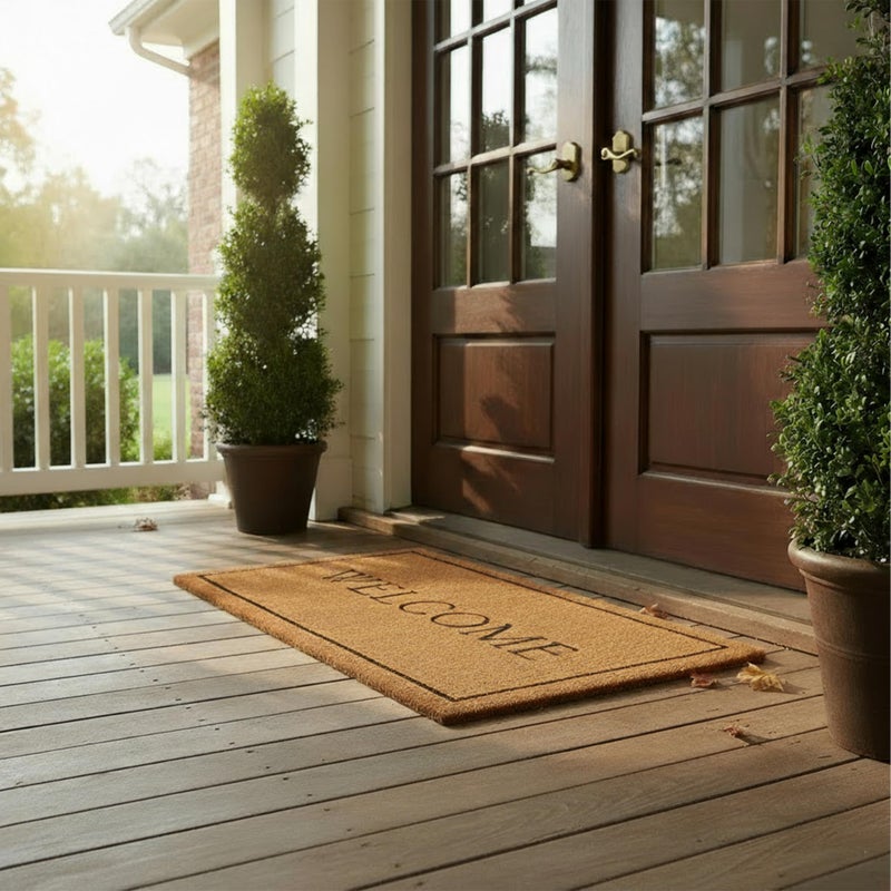 Calloway Mills دعامة ترحيب من كالوواي ميلز AZ104812436، 100% جوز الهند، 24" × 36" × 1.50"، طبيعي/أسود - Image 4